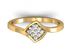 light weight ladies ring 009 Modèles 3D en vedette