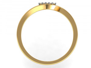 light weight ladies ring 009 Modèles 3D en vedette