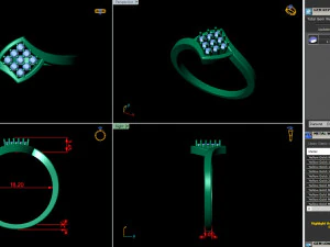 light weight ladies ring 009 3D Print Model