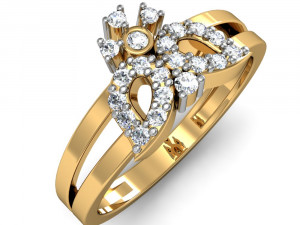light weight ladies ring 010 3D-Druckmodell