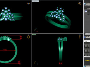 light weight ladies ring 010 3D Print Model