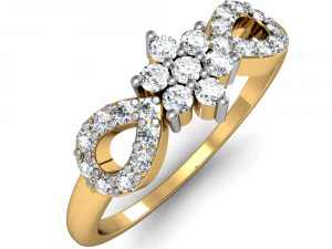 anello leggero da donna 012 Modello di stampa 3D