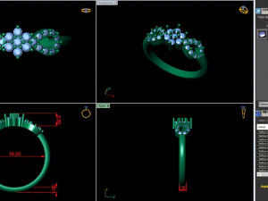 light weight ladies ring 012 3D Print Model