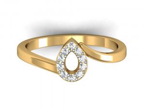 light weight ladies ring 013 Modèles 3D en vedette