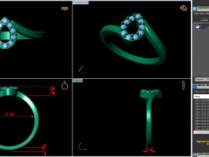 light weight ladies ring 013 3D Print Model