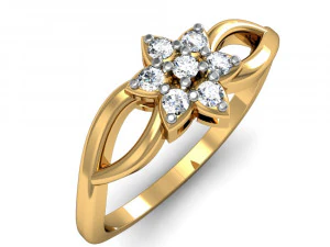 anello leggero da donna 014 Modello di stampa 3D