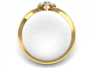 light weight ladies ring 014 Modèles 3D en vedette