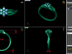 light weight ladies ring 014 3D Print Model