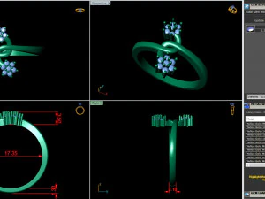 light weight ladies ring 017 3D Print Model