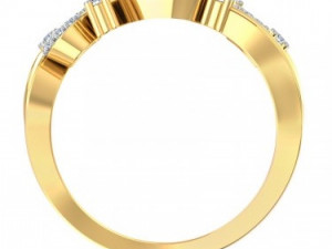 light weight ladies ring 018 3D प्रिंट मॉडल