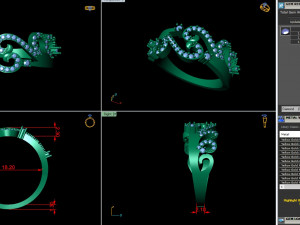 light weight ladies ring 018 3D प्रिंट मॉडल