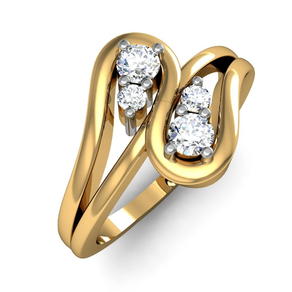 light weight ladies ring 019 3D Print Model .c4d .max .obj .3ds .fbx .stl .blend 