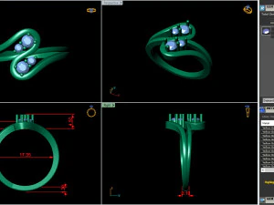 light weight ladies ring 019 3D Print Model