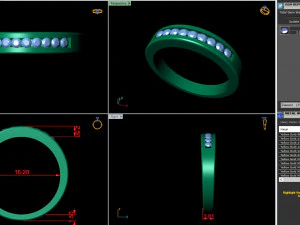 light weight ladies ring 021 3D Print Model