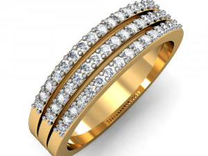 anello leggero da donna 022 Modello di stampa 3D