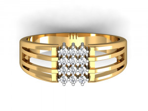 light weight ladies ring 025 3D 打印模型