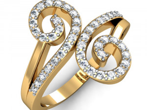 light weight ladies ring 026 3D Принт Модель