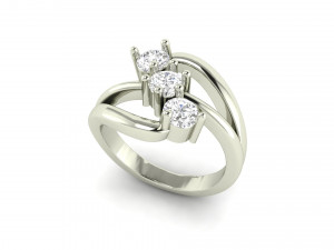 light weight ladies ring 027 3D Принт Модель