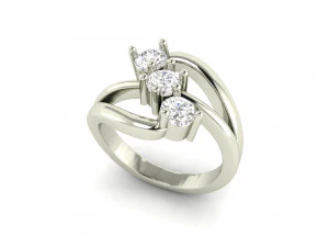 light weight ladies ring 027 3D Print Model