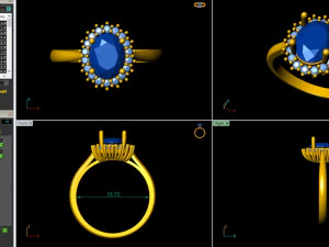 light weight ladies ring 029 3D Print Model