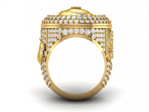 money bag hip hop ring 3D प्रिंट मॉडल
