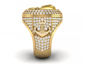 money bag hip hop ring 3D प्रिंट मॉडल