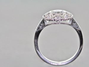 new vintage diamond engagement ring Model Cetak 3D