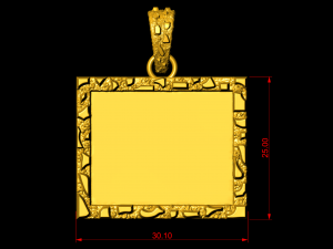nugget photo picture pendant 3d print model Model do druku 3D