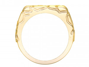 gents diamond nugget ring 05 3D-printmodel