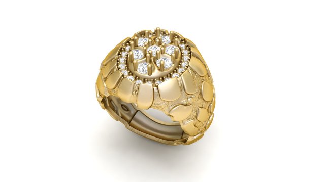 gents diamond nugget ring 11 Modèles 3D en vedette .c4d .max .obj .3ds .fbx .stl .blend 