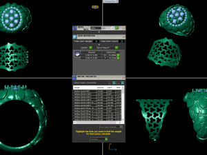 gents diamond nugget ring 11 Modèles 3D en vedette