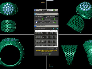 Gents diamond nugget ring 12 3D Print Model
