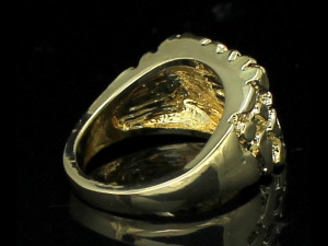 gents diamond nugget ring 21 3D Принт Модель