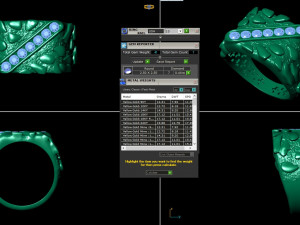 gents diamond nugget ring 23 3D Baskı Modeli