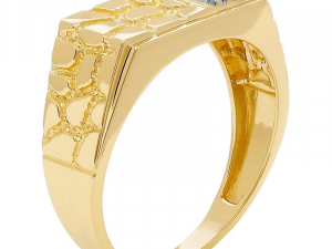 gents diamond nugget ring 24 3D-printmodel