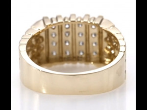 gents diamond nugget ring 30 Modelo de impresión 3D