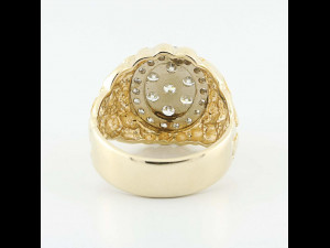 gents diamond nugget ring 31 Modelo de Impressão 3D