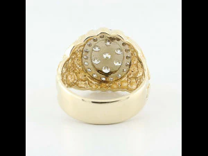 gents diamond nugget ring 31 3D Print Model
