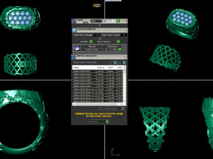 gents diamond nugget ring 33 3D Print Model