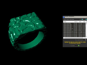 plain gold nugget ring 3D Print Model