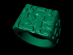 plain gold nugget ring 3D Print Model