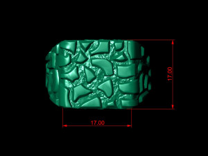 plain gold nugget ring 3D Print Model