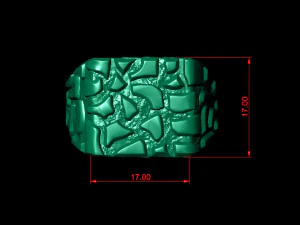 plain gold nugget ring 3D Print Model