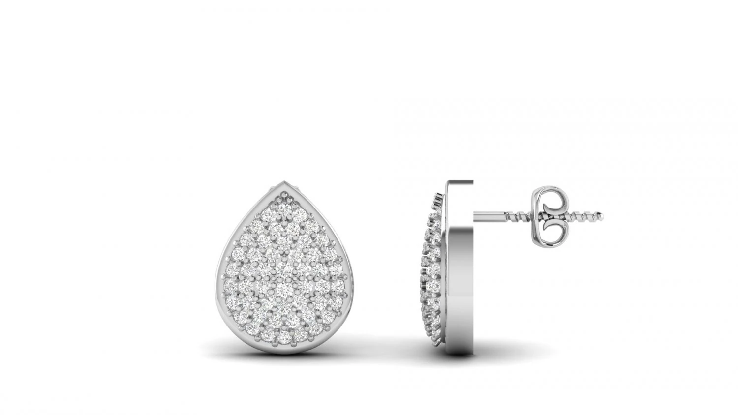 pear cluster earrings 3D Print Model .c4d .max .obj .3ds .fbx .stl .blend