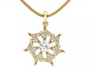 elegant flower pendant 3D Print Model