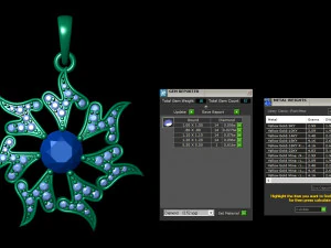 elegant flower pendant 3D Print Model
