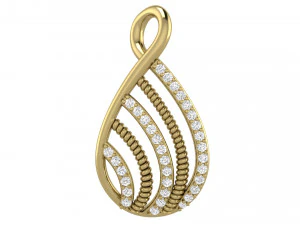 diamond rope pendant 3D Print Model