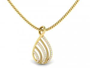 diamond rope pendant 3D Print Model