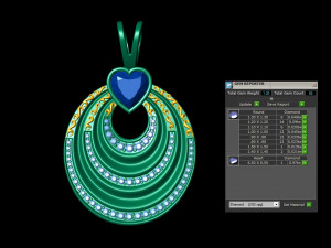 Heart stylish charm filigree pendant 3D Print Model