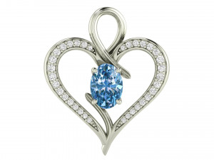 diamond heart pendant 011 Modelo de impresión 3D